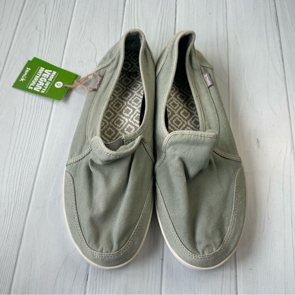 NWT Women's Sanuk PAIR O DICE Casual Slip On Sneakers HARBOR MIST Shoes Sz 8.5 - Picture 4 of 7